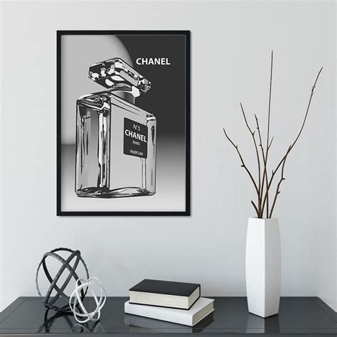 black and white chanel poster.